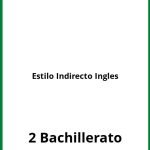 Ejercicios Estilo Indirecto Ingles 2 Bachillerato PDF