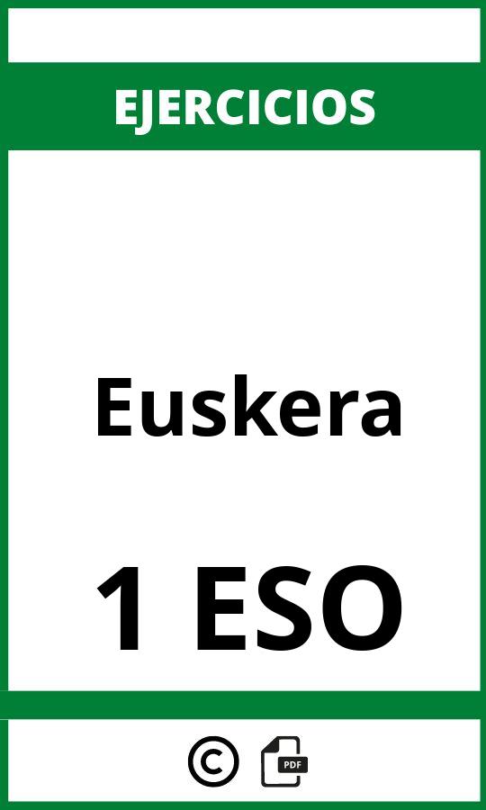 Ejercicios Euskera 1 ESO PDF