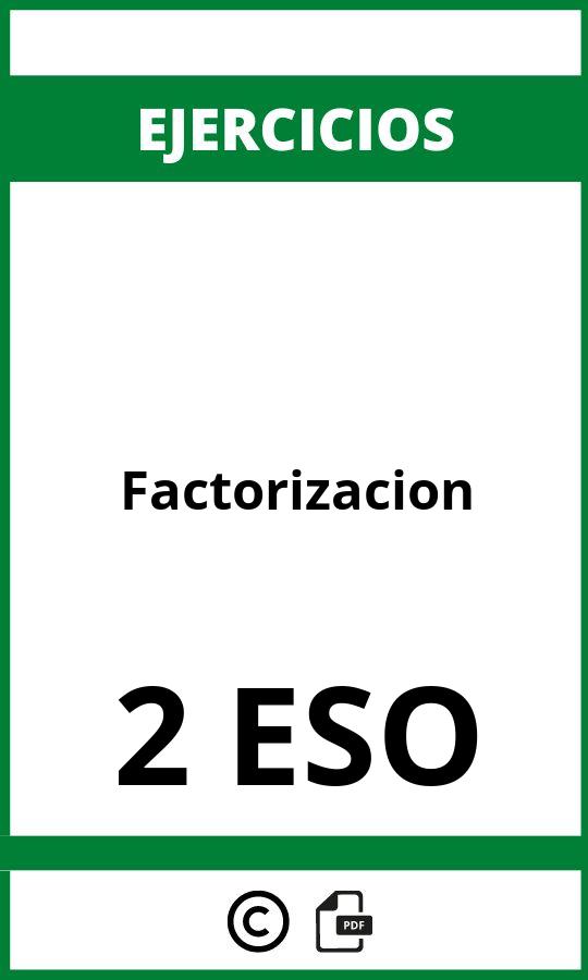 Ejercicios Factorizacion 2 ESO PDF