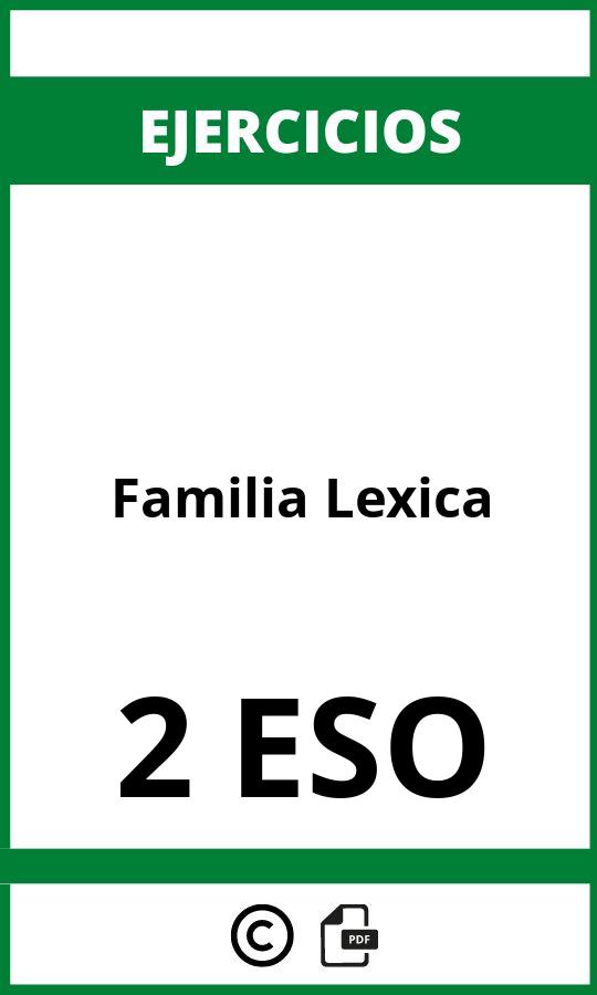 Ejercicios Familia Lexica 2 ESO PDF