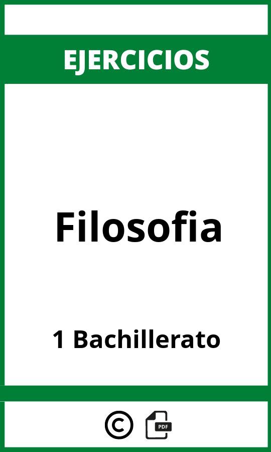 Ejercicios Filosofia 1 Bachillerato PDF