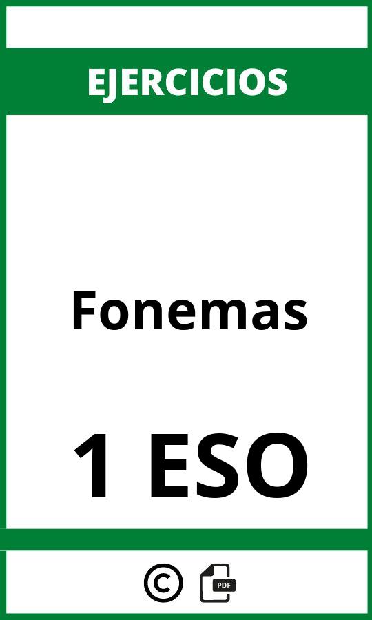 Ejercicios Fonemas 1 ESO PDF