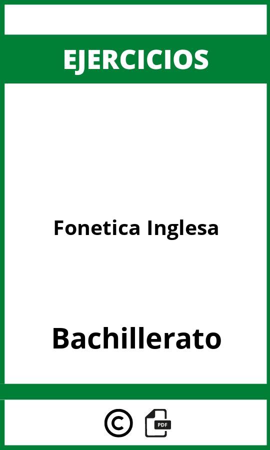Ejercicios Fonetica Inglesa Bachillerato PDF