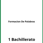 Ejercicios Formacion De Palabras 1 Bachillerato PDF