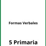 Ejercicios Formas Verbales 5 Primaria PDF
