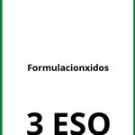 Ejercicios Formulacion Oxidos 3 ESO PDF