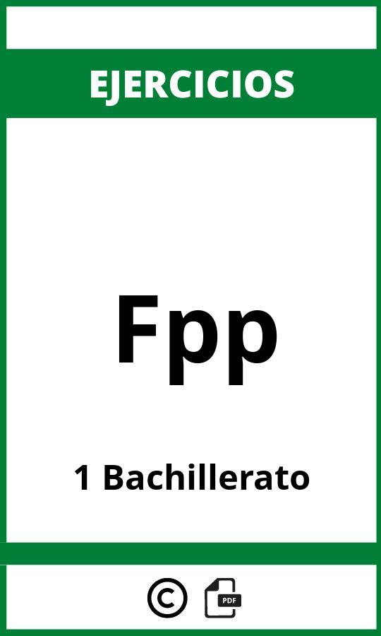 Ejercicios Fpp 1 Bachillerato PDF