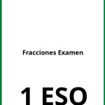 Ejercicios Fracciones 1 ESO PDF Examen