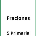 Ejercicios Fraciones 5 Primaria PDF
