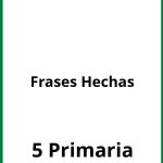 Ejercicios Frases Hechas 5 Primaria PDF