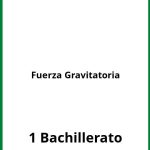 Ejercicios Fuerza Gravitatoria 1 Bachillerato PDF