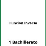 Ejercicios Funcion Inversa 1 Bachillerato PDF