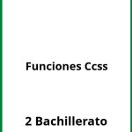 Ejercicios Funciones 2 Bachillerato Ccss PDF