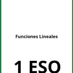 Ejercicios Funciones Lineales 1 ESO PDF