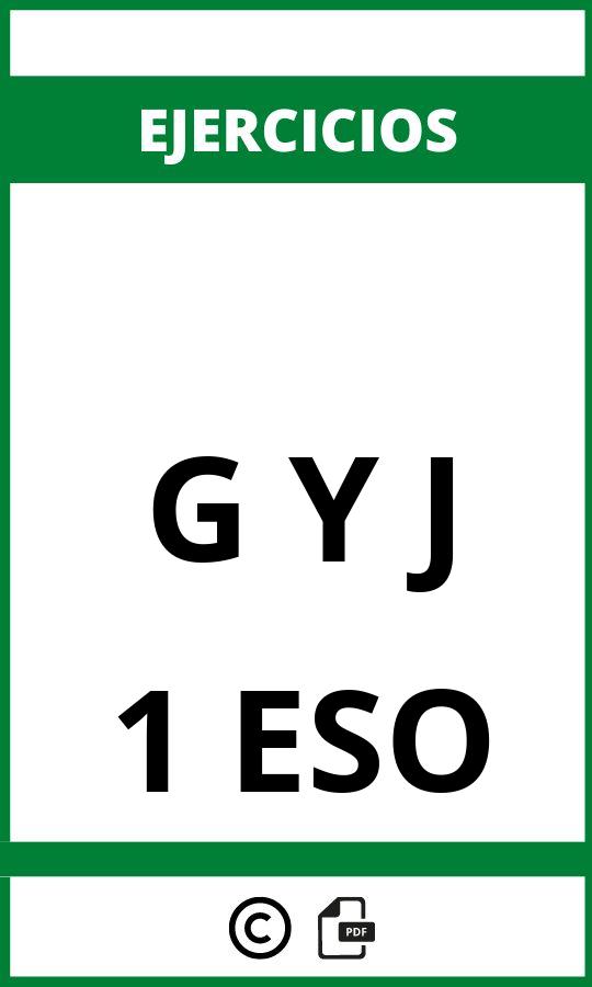 Ejercicios G Y J 1 ESO PDF