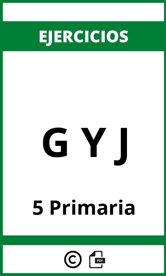 Ejercicios G Y J 5 Primaria PDF