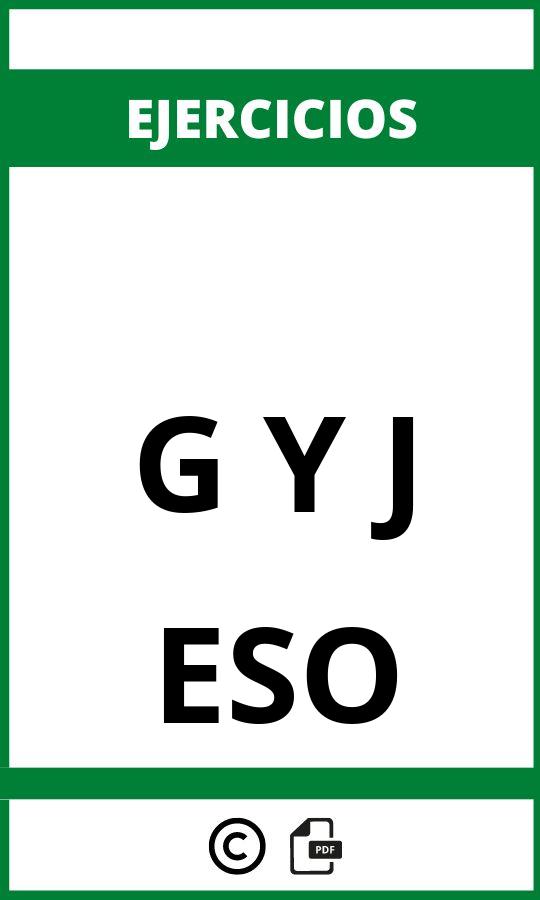 Ejercicios G Y J PDF ESO