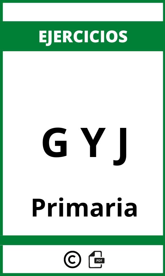 Ejercicios G Y J Primaria PDF