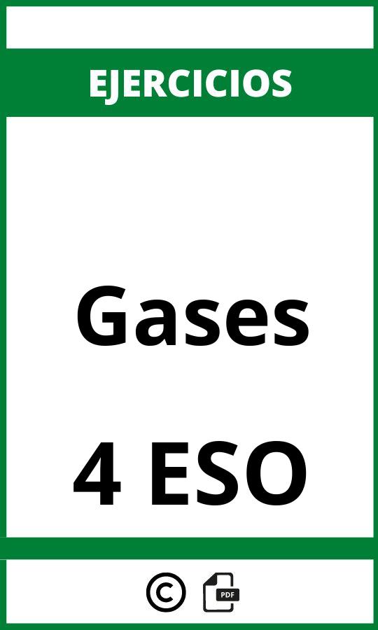 Ejercicios Gases 4 ESO PDF