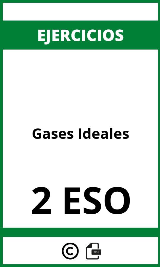 Ejercicios Gases Ideales 2 ESO PDF