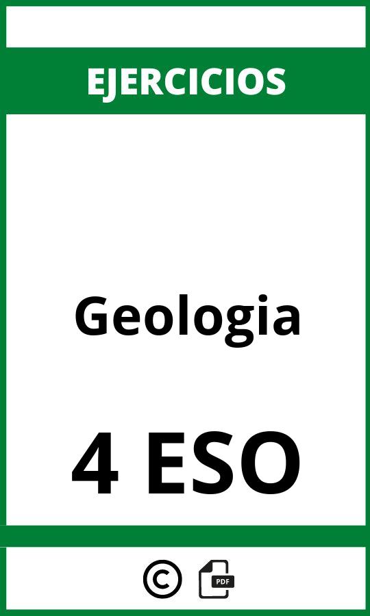 Ejercicios Geologia 4 ESO PDF