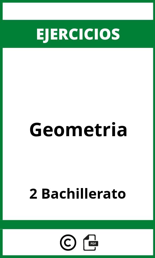 Ejercicios Geometria 2 Bachillerato PDF