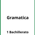 Ejercicios Gramatica 1 Bachillerato PDF