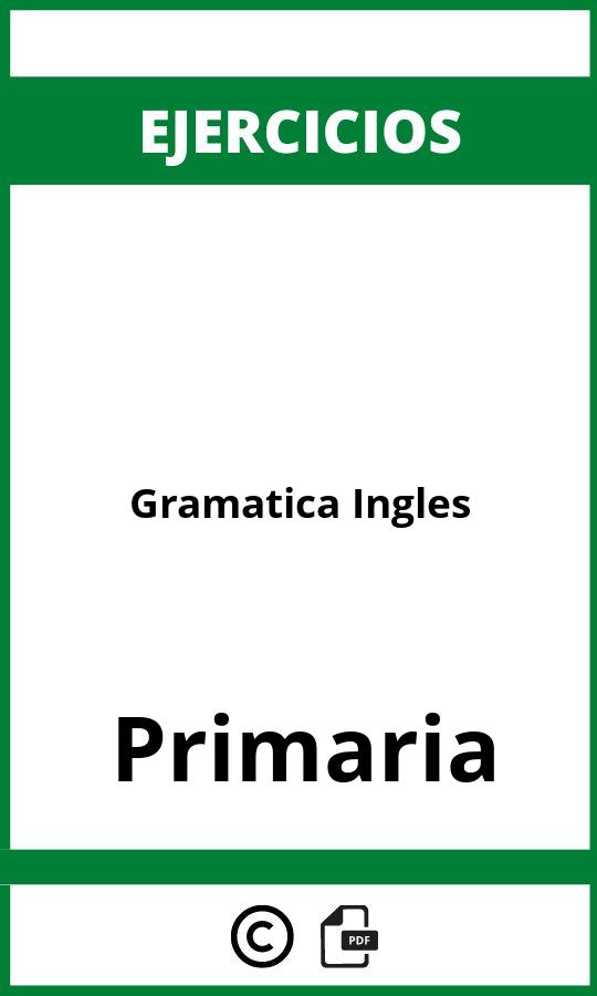 Ejercicios Gramatica Ingles Primaria PDF