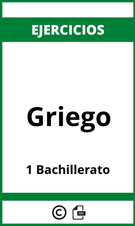 Ejercicios Griego 1 Bachillerato PDF