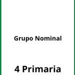 Ejercicios Grupo Nominal 4 Primaria PDF