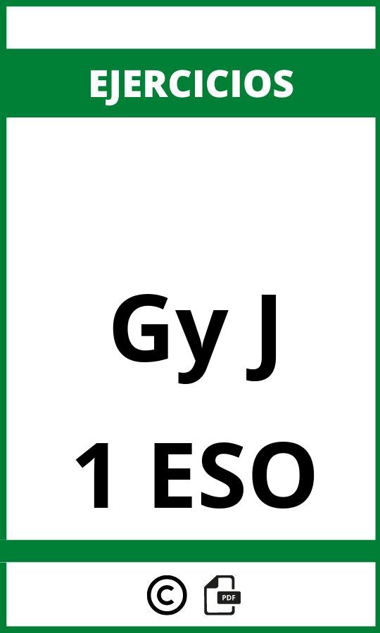 Ejercicios Gy J 1 ESO PDF