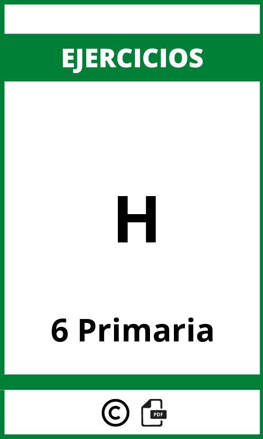 Ejercicios H 6 Primaria PDF