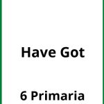 Ejercicios Have Got 6 Primaria PDF