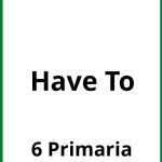 Ejercicios Have To 6 Primaria PDF