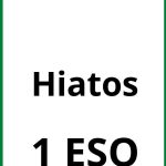 Ejercicios Hiatos 1 ESO PDF