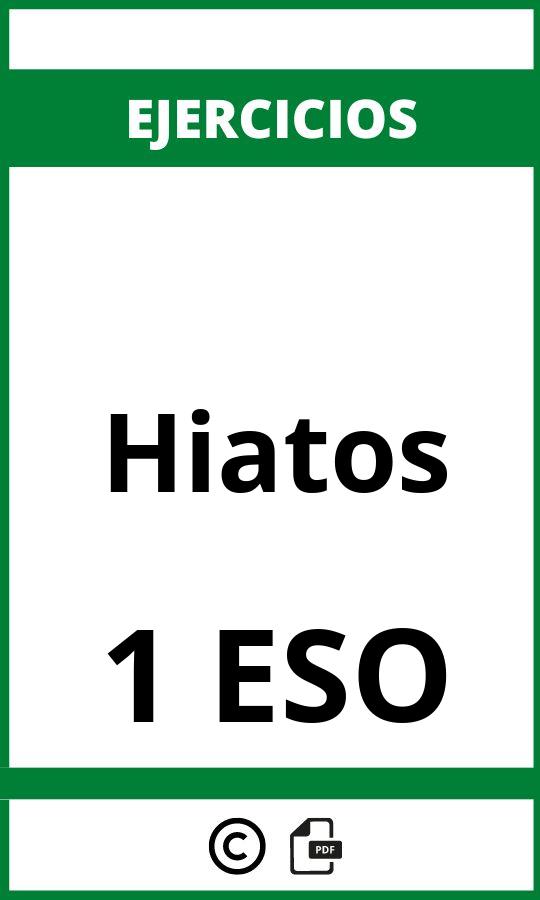 Ejercicios Hiatos 1 ESO PDF