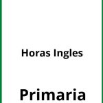 Ejercicios Horas Ingles Primaria PDF