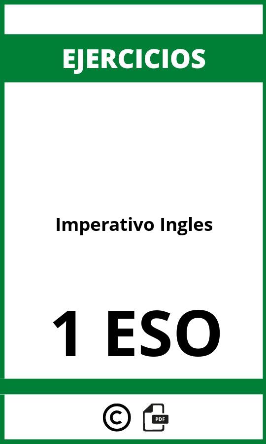 Ejercicios Imperativo Ingles 1 ESO PDF