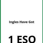Ejercicios Ingles 1 ESO Have Got PDF