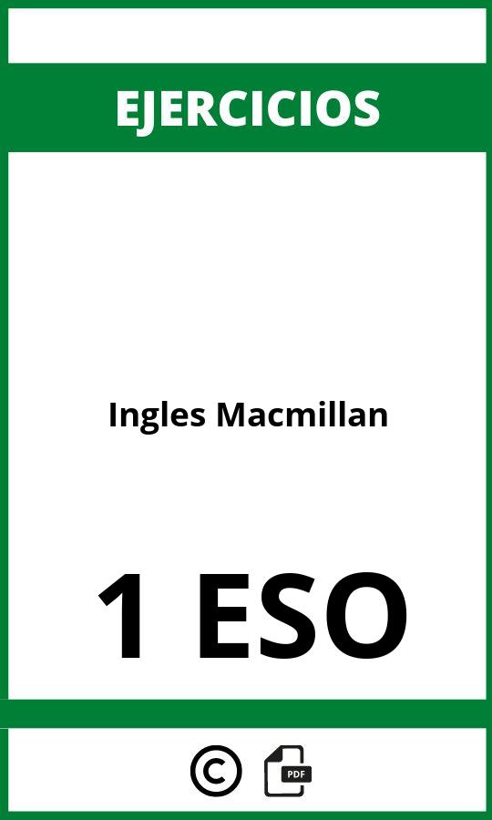 Ejercicios Ingles 1 ESO PDF Macmillan