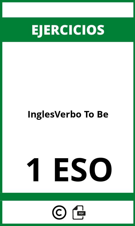 Ejercicios Ingles 1 ESO Verbo To Be PDF