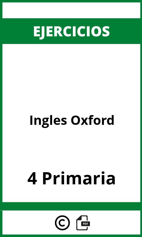 Ejercicios Ingles 4 Primaria PDF Oxford