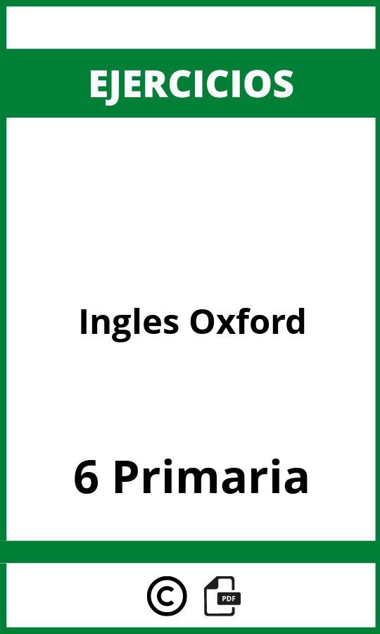 Ejercicios Ingles 6 Primaria PDF  Oxford