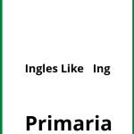 Ejercicios Ingles Like + Ing Primaria PDF