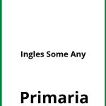 Ejercicios Ingles Primaria Some Any PDF