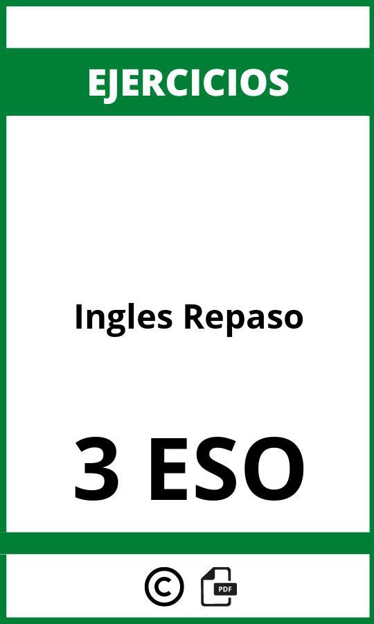 Ejercicios Ingles Repaso 3 ESO PDF