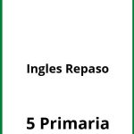 Ejercicios Ingles Repaso 5 Primaria PDF