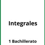 Ejercicios Integrales 1 Bachillerato PDF