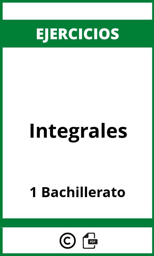 Ejercicios Integrales 1 Bachillerato PDF