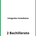 Ejercicios Integrales Inmediatas 2 Bachillerato PDF